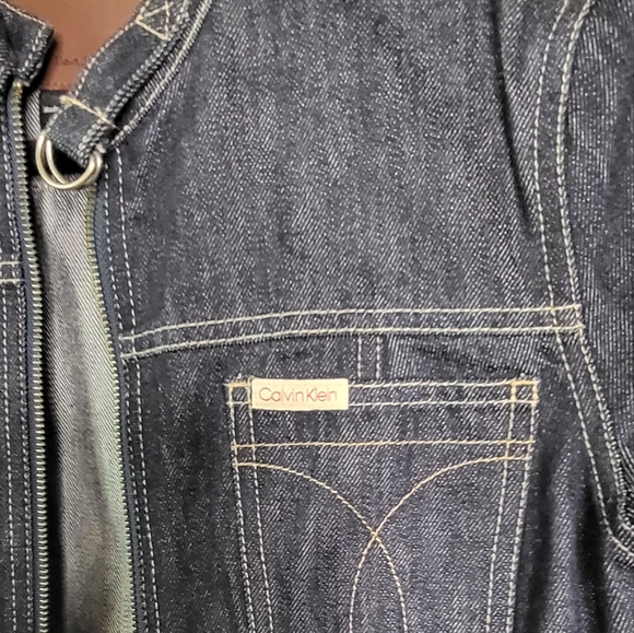 Calvin Klien indigo jean jacket size Small - Picture 4 of 8